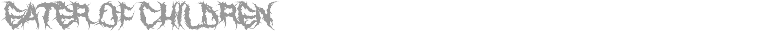 Eater Of Children font preview
